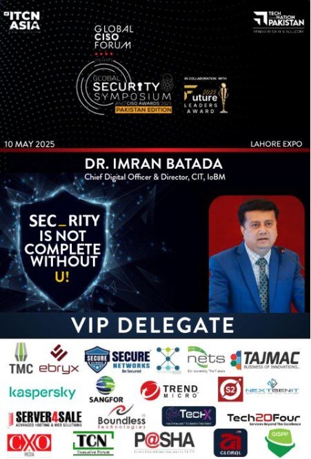 Dr. Imran Batada at Global CISO Forum — 26th ITCN Asia