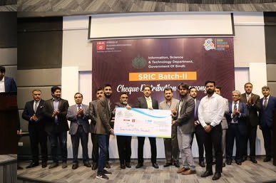 Founders receiving seed cheques